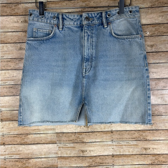 All Saints Dresses & Skirts - All Saints Grommet waist mini denim skirt| 8